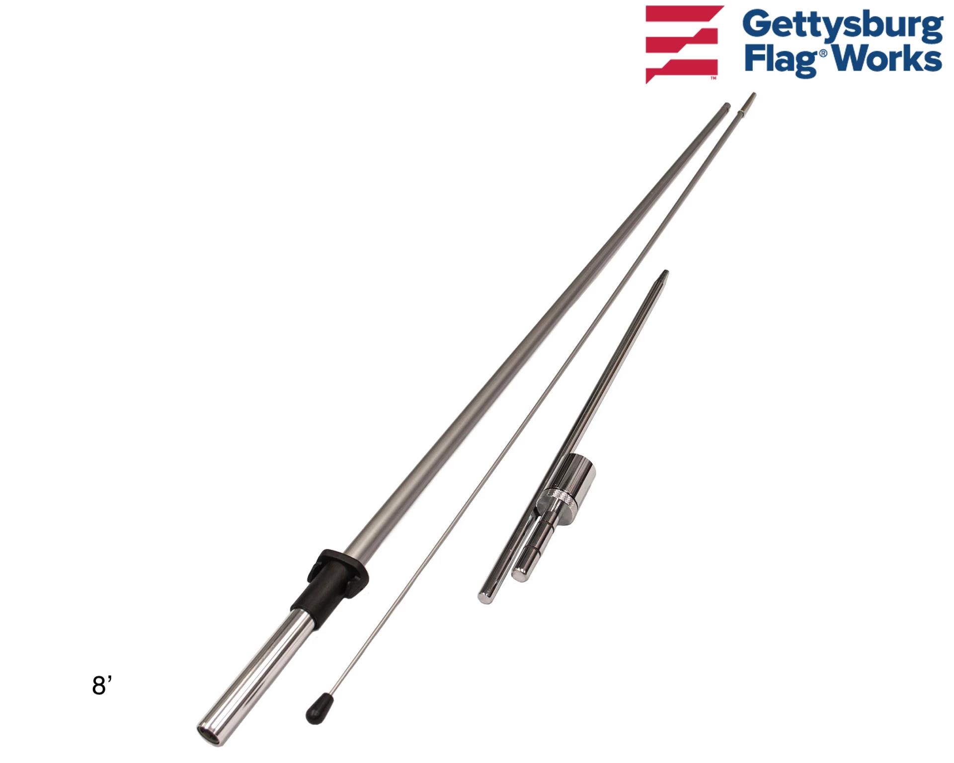 Wave Flagpole - CHOOSE OPTIONS 2 Wave Flagpole - CHOOSE OPTIONS - Image 2