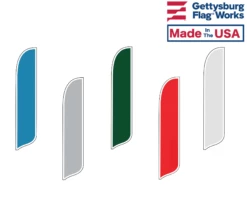 Blank Nylon Wave Banner Flags - Choose Options