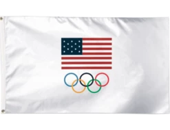 USOC Olympic Rings Flag