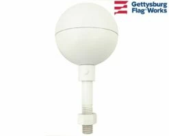 Aluminum Ball Ornament -flag sale white ball e330028 a