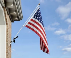 NeverFurl -flag sale white neverfurl on flag pole with flag customer photo 1