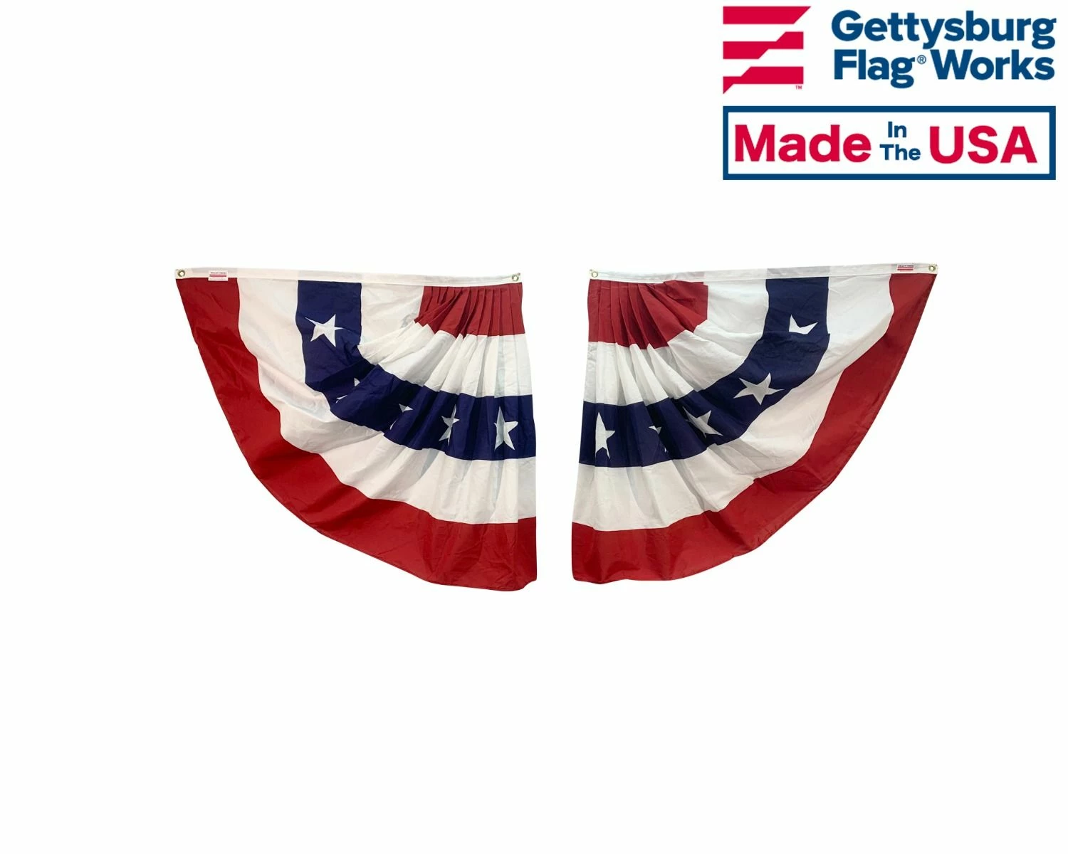 Patriotic Pleated Half Fan Set - Choose Options 3 Patriotic Pleated Half Fan Set - Choose Options - Image 3